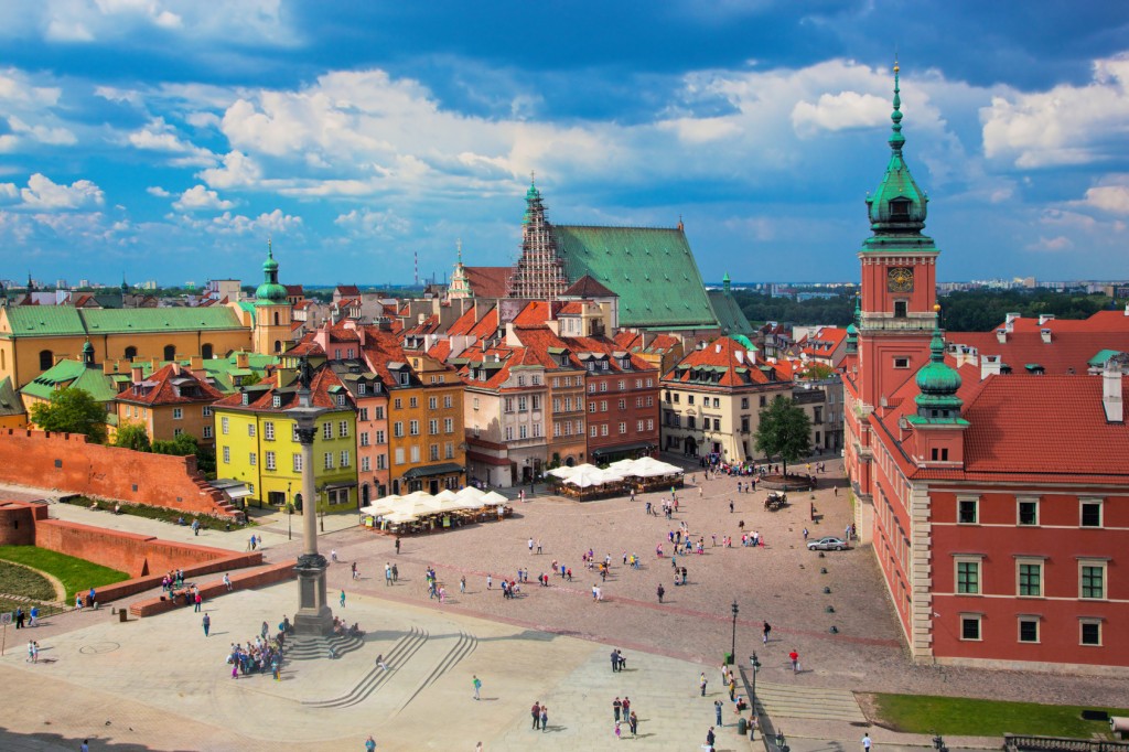 Old town in Warsaw, Poland